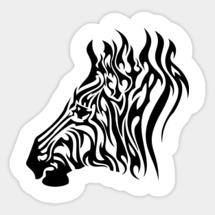Zebra Racism Clothing Sticker